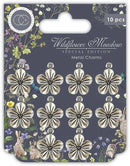 Wildflower Meadow - Silver Flower Charms by Craft Consortium - Craftywaftyshop