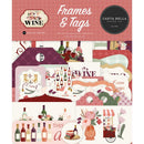 Wine 33 Pieces of Die - Cut Frames & Tags by Carta Bella - Craftywaftyshop