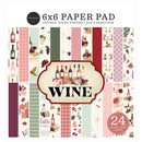 Wine 6"x6" Paper Pad by Carta Bella - Craftywaftyshop