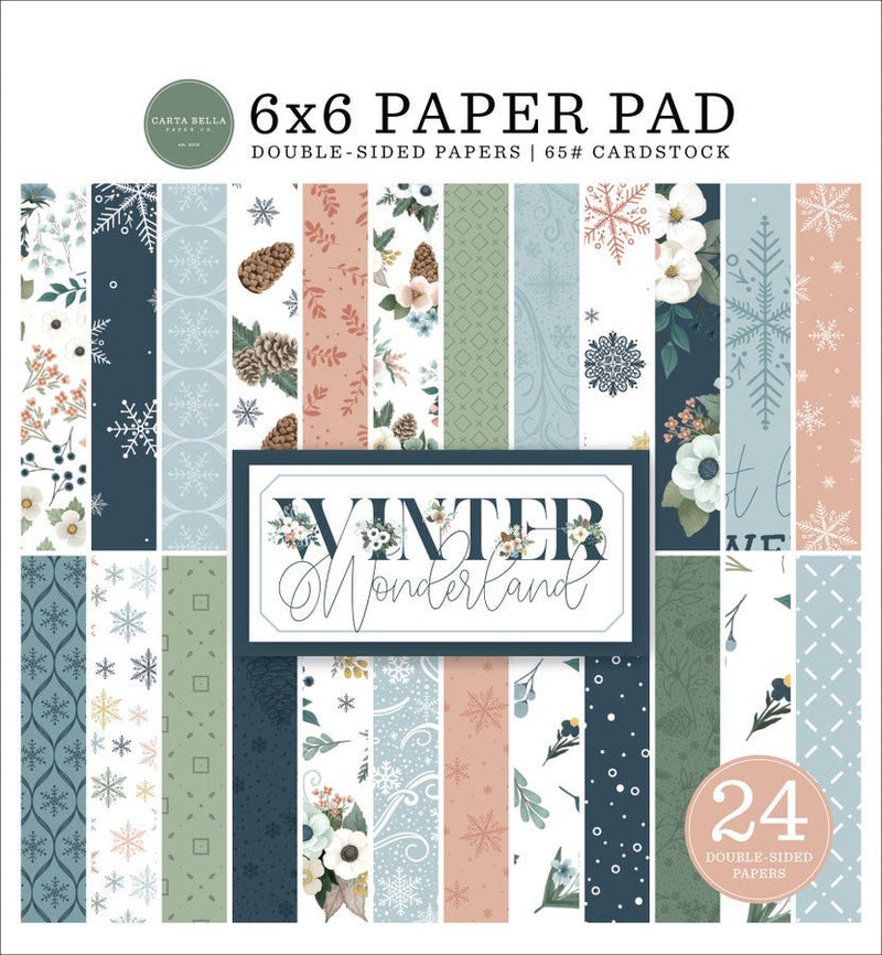 Winter Wonderland 6x6 Paper Pad by Carta Bella - Craftywaftyshop