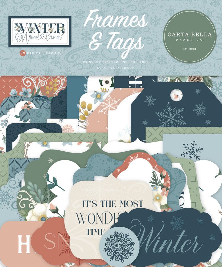 Winter Wonderland Frames & Tags by Carta Bella - Craftywaftyshop
