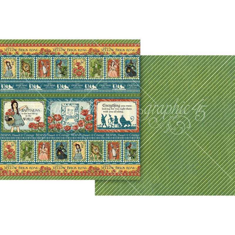 Wonder of Oz Collection Paper Pack 12"X12" by Graphic 45 - Craftywaftyshop