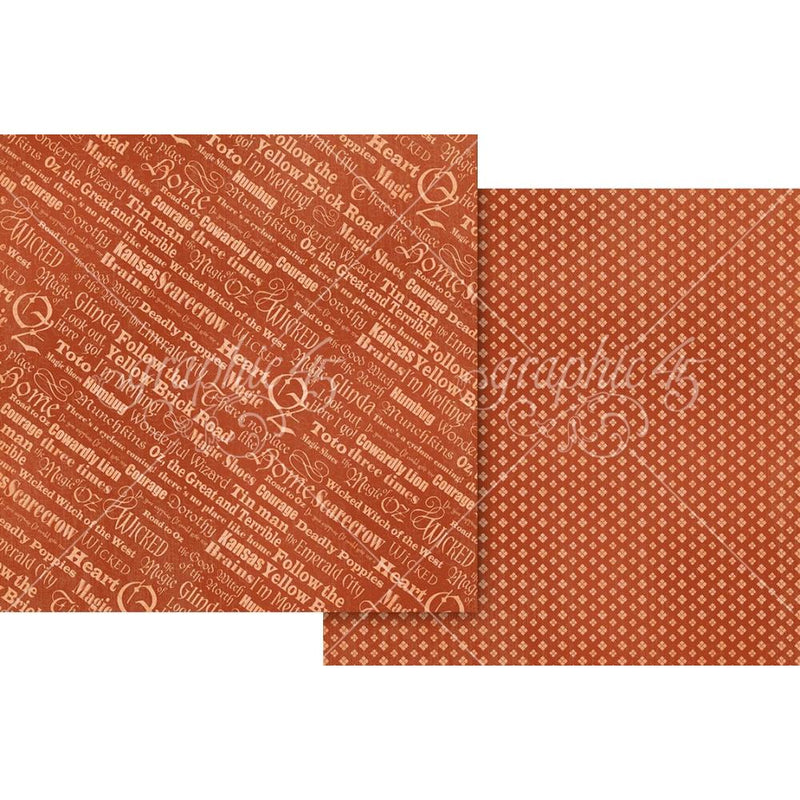 Wonder of Oz Collection Paper Pack 12"X12" by Graphic 45 - Craftywaftyshop