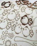 Woodies Birds Houses Tags 90 Piece Craft Embellishment Pack by Polkadoodles - Craftywaftyshop