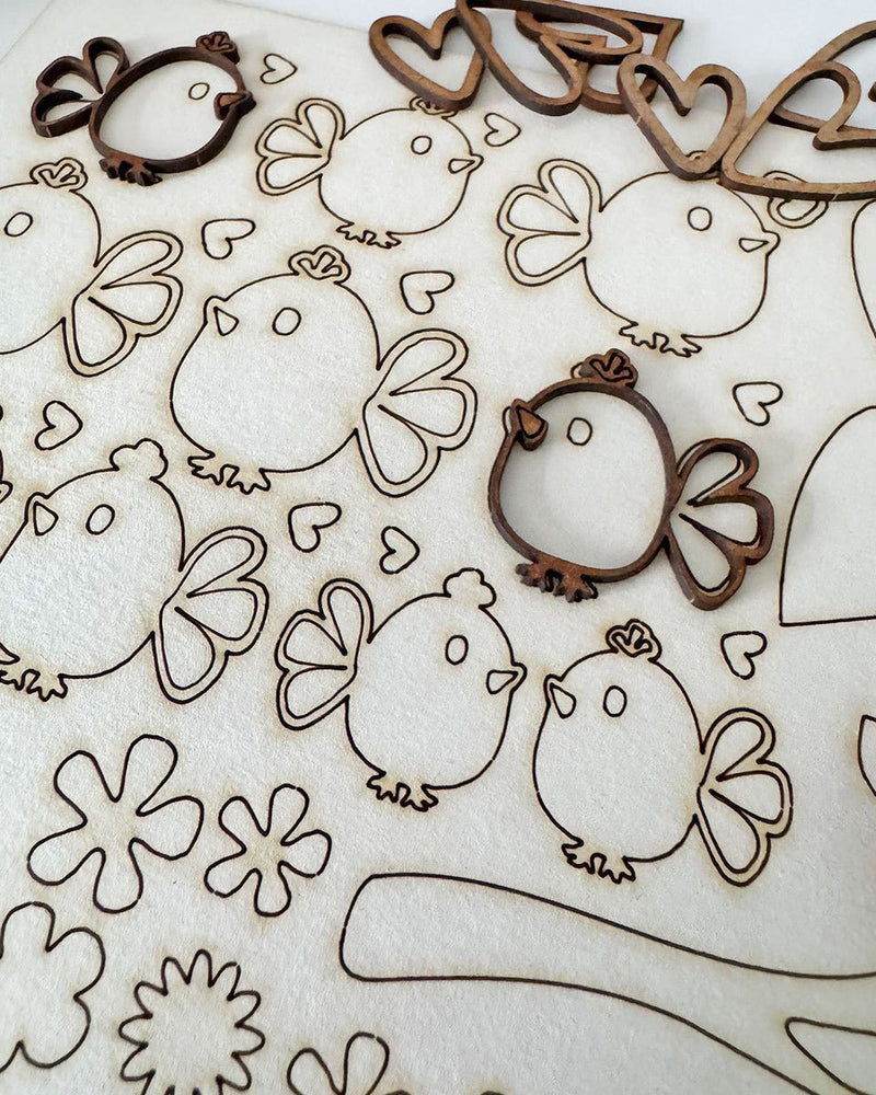 Woodies Birds Houses Tags 90 Piece Craft Embellishment Pack by Polkadoodles - Craftywaftyshop