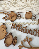 Woodies Birds Houses Tags 90 Piece Craft Embellishment Pack by Polkadoodles - Craftywaftyshop