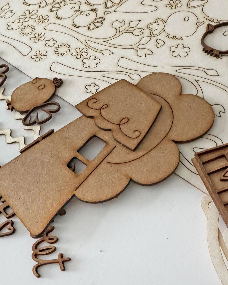 Woodies Birds Houses Tags 90 Piece Craft Embellishment Pack by Polkadoodles - Craftywaftyshop