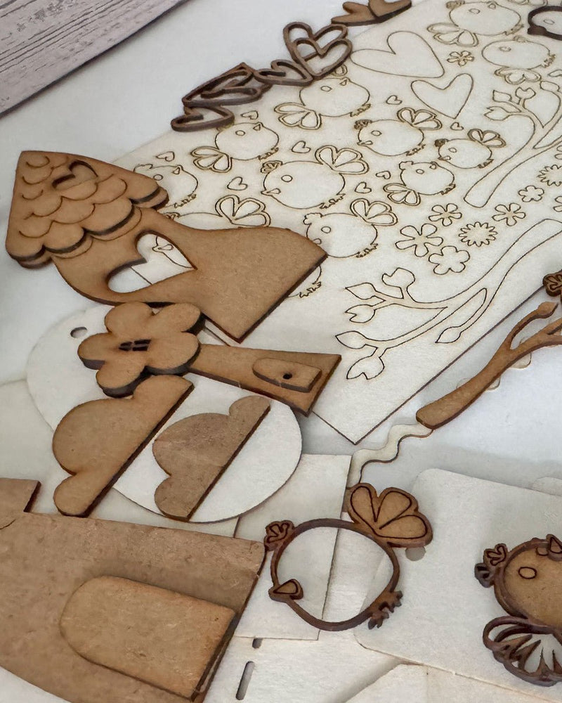 Woodies Birds Houses Tags 90 Piece Craft Embellishment Pack by Polkadoodles - Craftywaftyshop