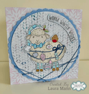 Woodware 6 x 6" Purl Stitch Stencil by Françoise Read - Craftywaftyshop