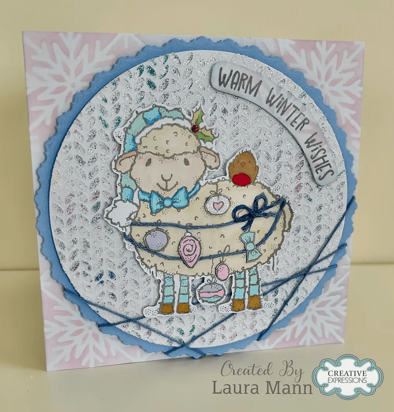 Woodware 6 x 6" Purl Stitch Stencil by Françoise Read - Craftywaftyshop