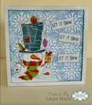 Woodware 6 x 6" Snowflake Trellis Stencil by Françoise Read - Craftywaftyshop