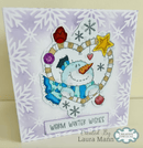 Woodware 6 x 6" Snowflake Trellis Stencil by Françoise Read - Craftywaftyshop