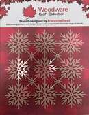 Woodware 6 x 6" Snowflake Trellis Stencil by Françoise Read - Craftywaftyshop