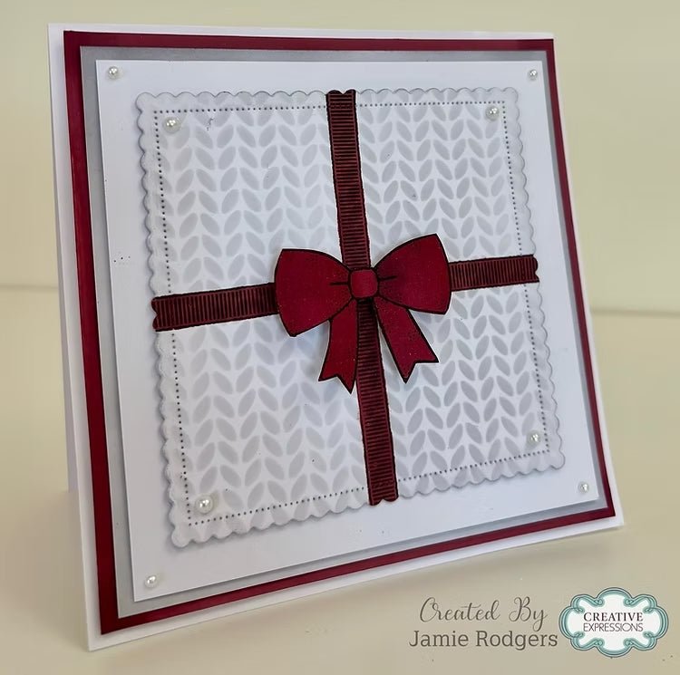 Woodware Christmas Borders A6 Clear Stamp Set - Craftywaftyshop