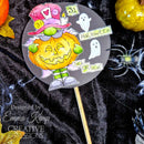 Woodware Clear Singles Mad Hatter Gnome 4 in x 6 in Stamp Set - Craftywaftyshop