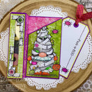 Woodware Clear Singles Mummy Gnome 4 in x 6 in Stamp Set - Craftywaftyshop