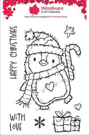 Woodware Dancing Penguin A6 Clear Stamp Set by Françoise Read - Craftywaftyshop