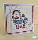 Woodware Ewe Christmas A6 Clear Stamp Set by Françoise Read - Craftywaftyshop