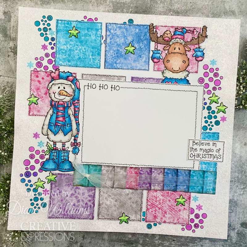 Woodware Francoise Read Snowscape 8 in x 8 in Paper Pad - Craftywaftyshop