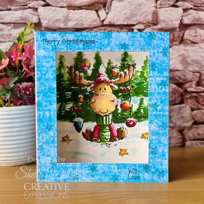 Woodware Francoise Read Snowscape 8 in x 8 in Paper Pad - Craftywaftyshop