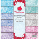 Woodware Francoise Read Snowscape 8 in x 8 in Paper Pad - Craftywaftyshop