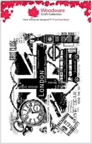Woodware London Postcard A6 Clear Stamp Set by Françoise Read - Craftywaftyshop