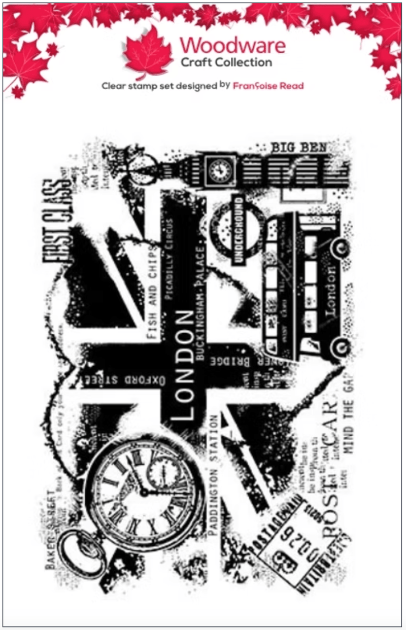 Woodware London Postcard A6 Clear Stamp Set by Françoise Read - Craftywaftyshop
