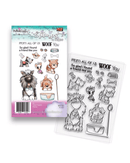 Woof You Dog puppy 4 x 6" Clear Stamp Set By Polkadoodles - Craftywaftyshop
