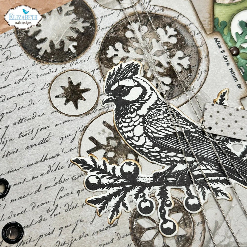 Xmas from the past 1 Stamp and Die Set by Elizabeth Craft Designs - Craftywaftyshop