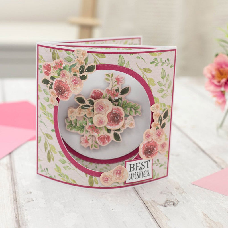 3D Topper Pad - Fancy Florals 12" x 9" by Crafters Companion - Craftywaftyshop