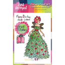 Jane Davenport Christmas Tree Fairy 6 in x 4 in Clear Stamp Set