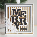 Sue Wilson Big Bold Words Merry Craft Die & Stamp Set by Creative Expressions