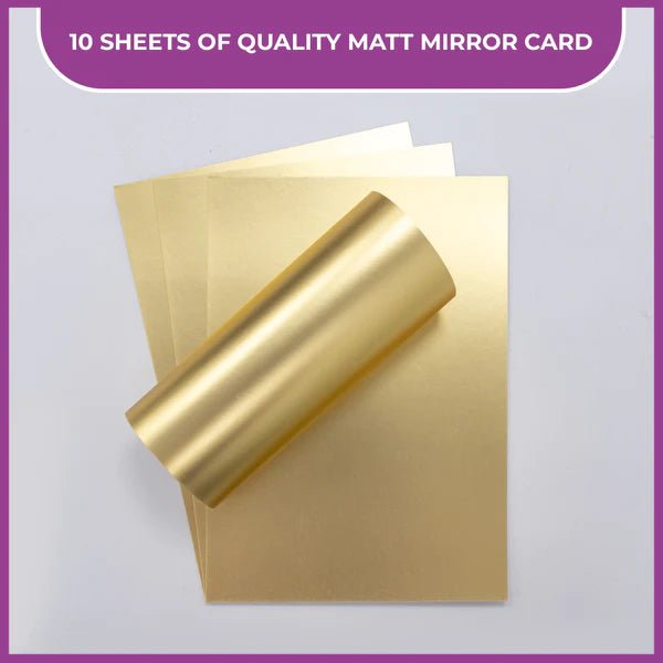 A4 Luxury Cardstock Pack Gold by Crafters Companion - Craftywaftyshop