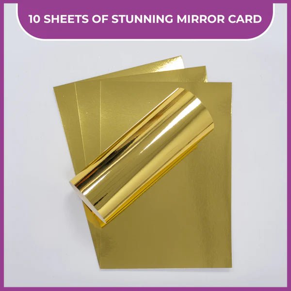 A4 Luxury Cardstock Pack Gold by Crafters Companion - Craftywaftyshop