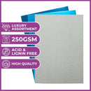 A4 Luxury Cardstock Pack Ice Blue by Crafters Companion - Craftywaftyshop