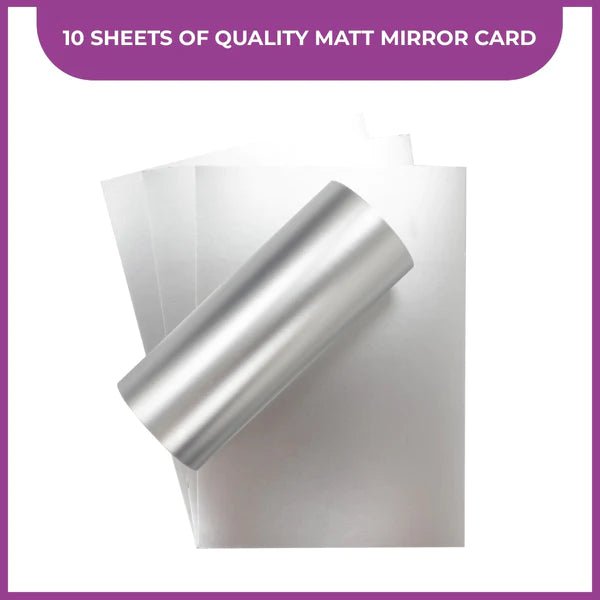 A4 Luxury Cardstock Pack Silver by Crafters Companion - Craftywaftyshop