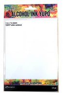 Alcohol Ink Yupo 10 sheets 5″ x 7″ White Cardstock by Ranger - Craftywaftyshop