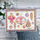 Bonnita Moaby Vintage Baubles 5.8 in x 4 in Rubber Stamp - Craftywaftyshop