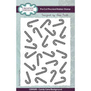 Candy Cane Background 6 in x 4 in Pre Cut Rubber Stamp by Sam Poole - Craftywaftyshop