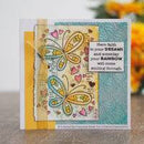 Clear Singles Butterfly Confetti 4 in x 6 in Stamp by Woodware - Craftywaftyshop