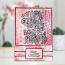 Clear Singles Butterfly Confetti 4 in x 6 in Stamp by Woodware - Craftywaftyshop