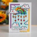Clear Singles Colourful Greetings 4 in x 6 in Stamp by Woodware - Craftywaftyshop