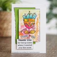 Clear Singles Colourful Greetings 4 in x 6 in Stamp by Woodware - Craftywaftyshop