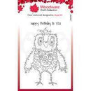 Clear Singles Fuzzy Friends Hugo 4 in x 6 in Stamp by Woodware - Craftywaftyshop