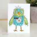 Clear Singles Fuzzy Friends Hugo 4 in x 6 in Stamp by Woodware - Craftywaftyshop