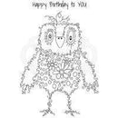 Clear Singles Fuzzy Friends Hugo 4 in x 6 in Stamp by Woodware - Craftywaftyshop