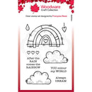 Clear Singles Rainbow World 4 in x 6 in Stamp by Woodware - Craftywaftyshop