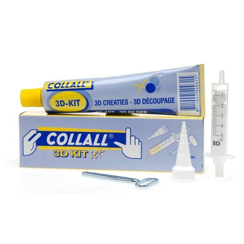Collall 80ml SILICONE 3D Kit with Tools - Craftywaftyshop