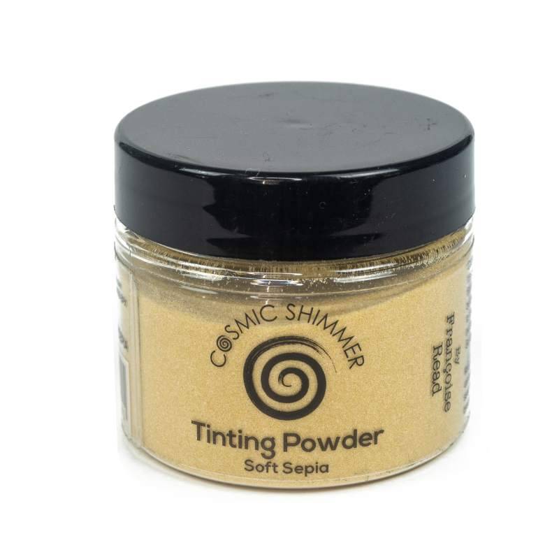 Cosmic Shimmer Francoise Read Tinting Powder Soft Sepia 50ml - Craftywaftyshop