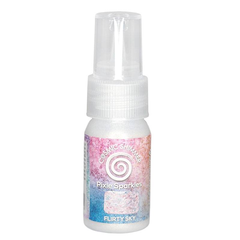 Cosmic Shimmer Jamie Rodgers Pixie Sparkles Flirty Sky 30ml - Craftywaftyshop